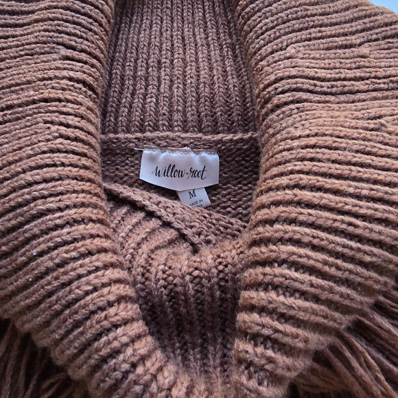 Chic Fringed Sweater in Warm Brown WesternCore Southwestern NWT - Picture 3 of 9